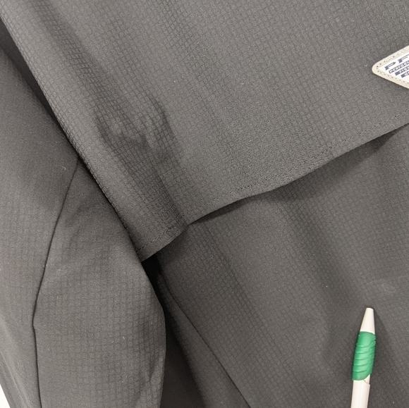 Columbia PFG Fishing Shirt Omni Shade Vented Snap Button Black Outdoor Hiking 2X - Picture 10 of 10